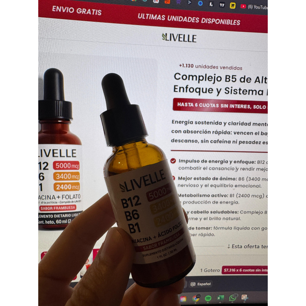 Complejo B5 de Alta Potencia – Energía, Enfoque y Sistema Nervioso Saludable